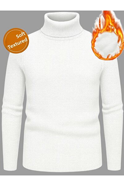 EMKA GİYİM Ανδρικό πλεκτό πουλόβερ με ζιβάγκο