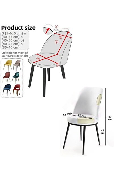 kanway Βελούδινο κάλυμμα καρέκλας Ρετρό οβάλ κάλυμμα καρέκλας Προστασία καρέκλας (ΓΙΑ ΜΙΚΡΟ) Ένα τεμάχιο (Βιζόν)