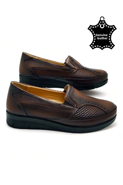 MAGIC SHOES Daily Genuine Leather Full Orthopedic Sole Scalloped Mother's Shoes