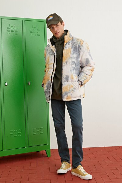 Koton Men's Gray Patterned Jacket 3WAM20110HW