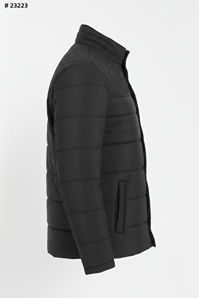 CIVILTIPOLO Ανδρικό καπιτονέ παλτό και μπουφάν με κανονική εσωτερική τσέπη και επένδυση από γούνα που πλένεται