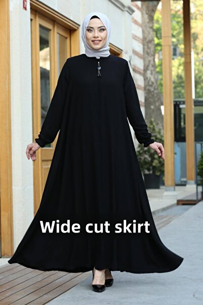 ASİLNUR Mevlana Abaya Black