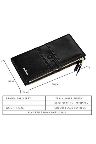 baellerry Premier Women's Italian Wallet Black