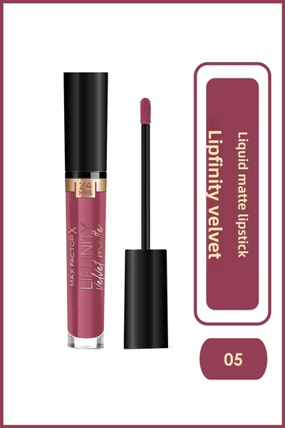 Max Factor Lipfinity Velvet Matte Liquid Lip - 005 Matte Merlot 3.5 ml