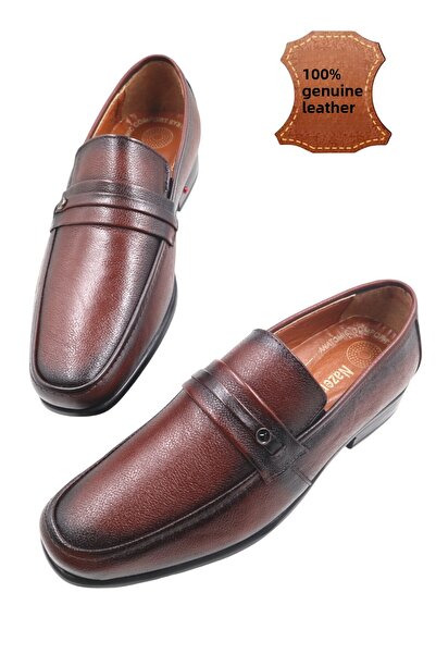 nazenintasarımlar Ανδρικά Γνήσια Εσωτερικά Εξωτερικά Δερμάτινα Μαύρα Κλασικά Casual Παπούτσια με ΔΑΝΤΕΣ