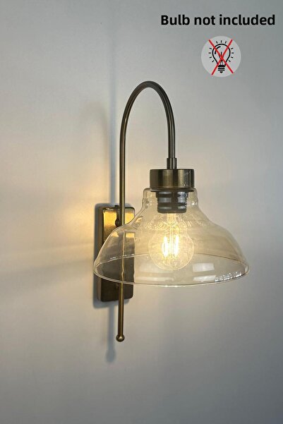 Bamyum Vishi Small Honey Color Glass Single Sconce Retro Pendant Lamp Restaurant Hall Lighting