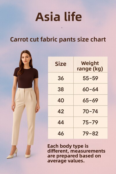 Asia Zr Fabric Pants with Front Plies