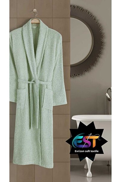 EVRİZON Μπουρνούζι Unisex από βαμβακερό σαλιάρα για ενήλικες