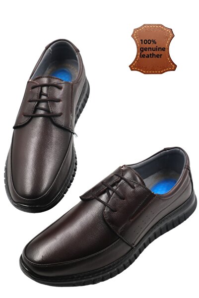 nazenintasarımlar Ανδρικά μαύρα ορθοπεδικά εσωτερικά και εξωτερικά ολοκληρωμένα δερμάτινα τζελ εξαιρετικά άνετα παπούτσια