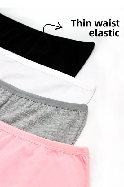 Öts Girl's 5-Piece Colorful Cotton Lycra Long Boxer Tights