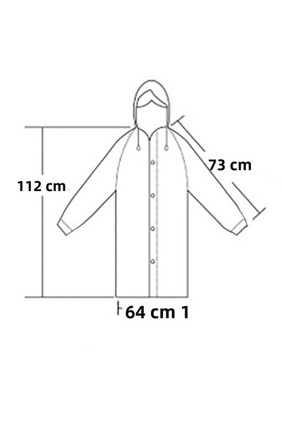 İMEXTECH Unisex White Eva Fabric Water Αντιανεμικό Αδιάβροχο