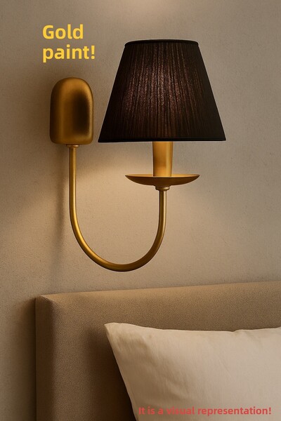 Bozyaka Aydınlatma شمعدان حائط مزخرف باللون الذهبي - الرمادي - الكريمي، داخلي