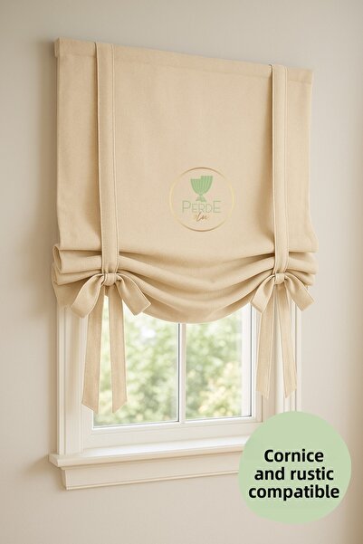 Perdeplus Βαμβακερή λεπτομέρεια σχεδίασης Vintage κουρτίνα φόντου