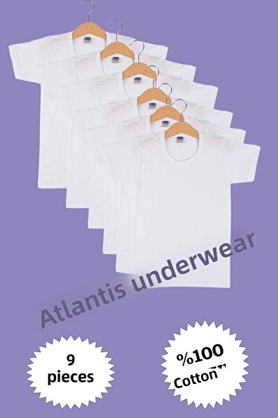 Berrak Boy's 100% Cotton Undershirt 6-Piece Undershirt