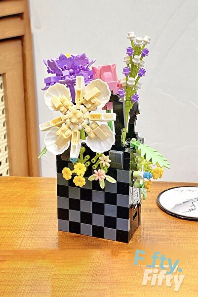 Vagonlife Panlos Boutique Series Black Bag Figure 556 Pieces Toy Building Set -Ffp1073