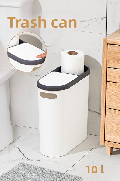 Porsima M-325 Coș de gunoi Baie Bucătărie Coș de gunoi cu capac Coș de gunoi pentru baie 10 Lt