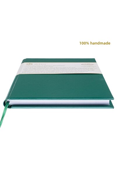BİDEFTER Music Notebook (Left-Handed) 100% Handmade, Hand Stitched, 2026 Special Collection – Thermo Leather – A/5