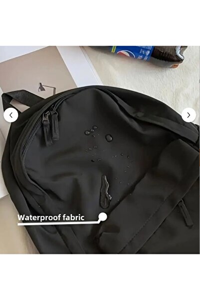 Minga London Rucsac de școală cu imprimeu cu panglică mare neagră -Ghostella