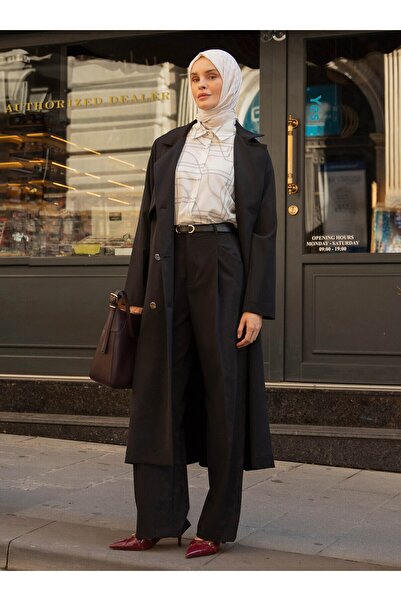 Refka Geometric Patterned Stylish Shirt - White - Refka