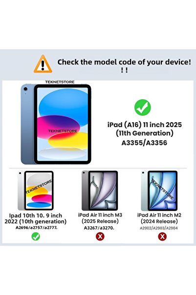 TEKNETSTORE iPad 11Th Generation A16 11 Inch / 10Th Generation 10.9 Inch Tablet Nano Screen Protector Flexible Unbreakable