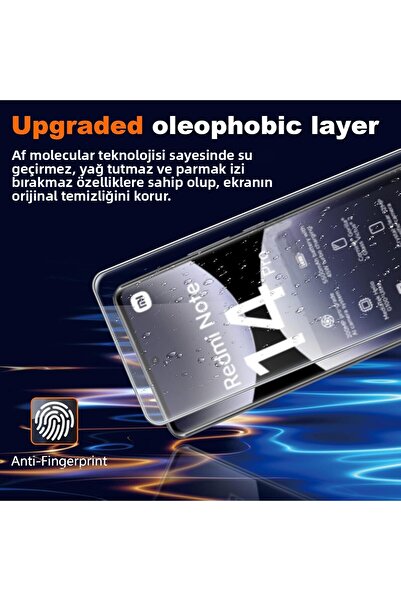 m.tk moveteck Xiaomi Redmi Note 14 Pro 4g Compatible Camera Protection Lens Protective Glass + 9H Screen Protector Glass Set