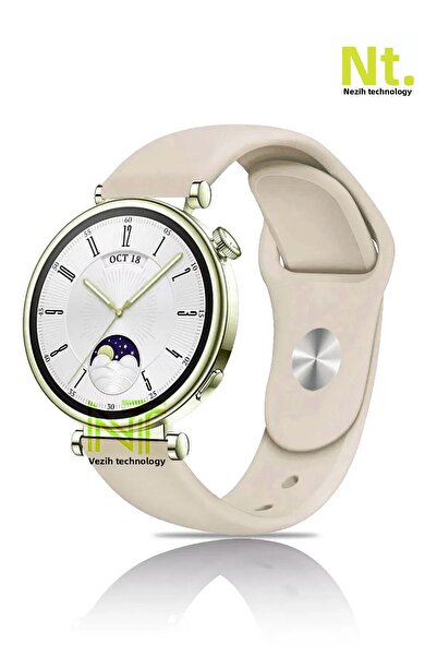 Nezih Case Huawei Watch Gt4 / Gt5 / Gt6 41mm Compatible Soft Silicone Sport Strap Band 18mm