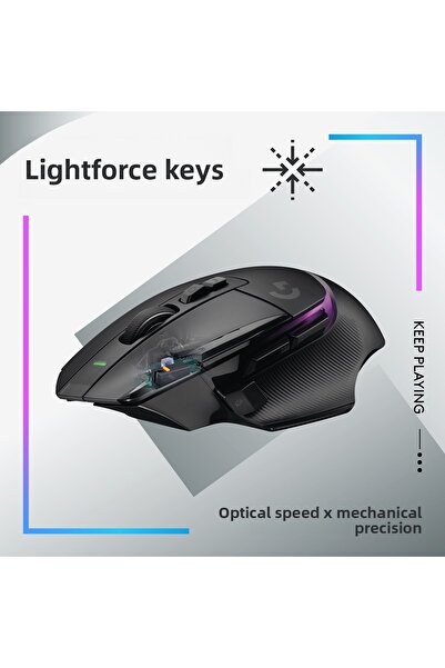 logitech G G502 X Plus Wireless Hero 25K Sensor Rgb Illuminated Gaming Mouse, Black 910-006163