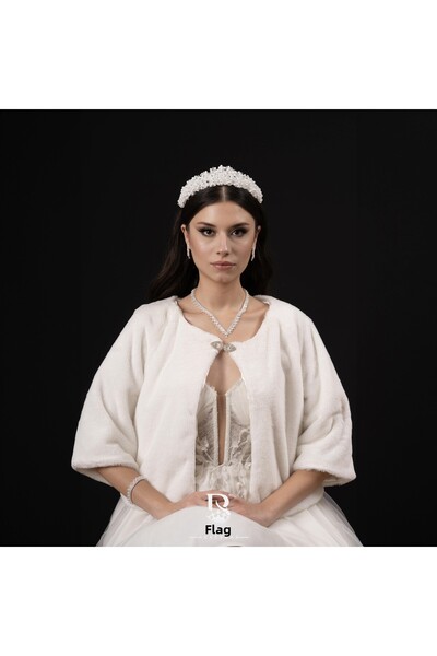 VİYA Olivia 3D Coroana Mireasa Accesoriu pentru Par Mireasa