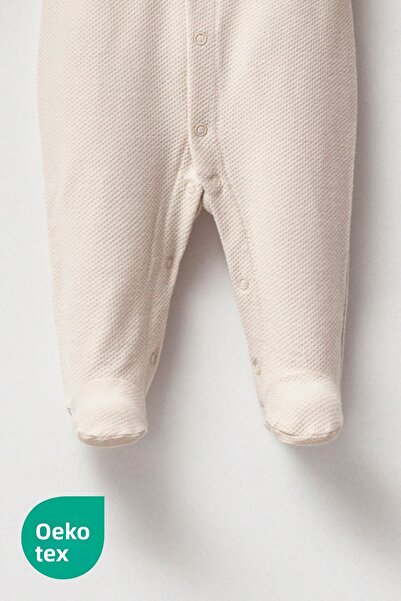 Cassiope Three Teddy Booties Jumpsuit 2 Months - 3 Months - 6 Months Baby Boy-Beige - 3 MONTHS