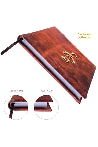 BİDEFTER Piano Note Book (g Major) 100% Handmade, Hand Sewing, 2026 Collection – Artistic Leather – A/5
