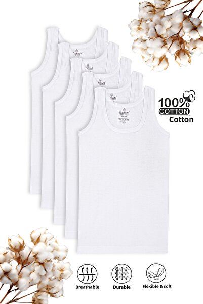 ÖZKAN underwear Özkan 0801 Πακέτο 5 αγοριών 100% βαμβακερό ύφασμα με ραβδώσεις εύκαμπτο άνετο εσώρουχο