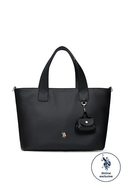 U.S. Polo Assn. Geantă neagră de umăr pentru femei Us25598 Exclusiv online