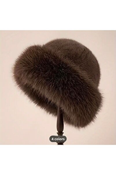 Nilbutik Καφέ Viral Russian Kalpak Καπέλο