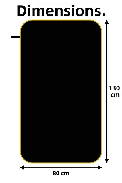 Telvesse Πετσέτα πισίνας Unisex Microfiber 80x130 cm Μαλακή υφή Πετσέτα μπάνιου θάλασσας Αθλητική πετσέτα μεγάλου μεγέθους Μαύρη