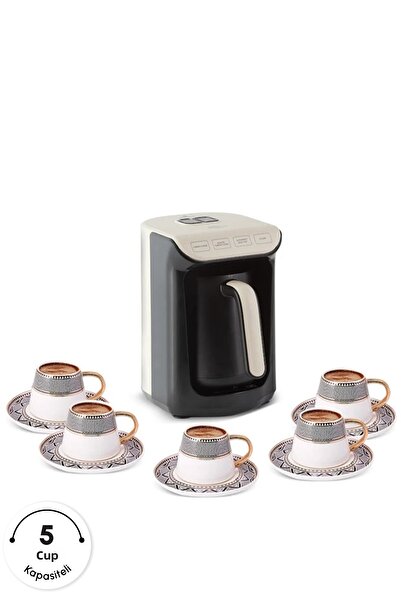 Karaca Hatır Közde Turkish Coffee and Turkish Coffee Machine Cream 5 Cup Capacity with Plenty of Froth