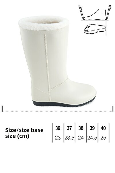 GEZER Γυναικείες χειμερινές αδιάβροχες μπότες με ζεστή επένδυση από PVC
