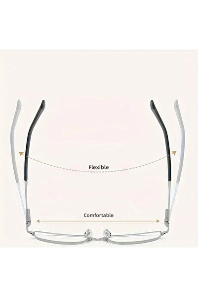 ZENION Premium Reading Glasses Anti Blue Light and Anti Fatigue, Metal Frame, 1.5