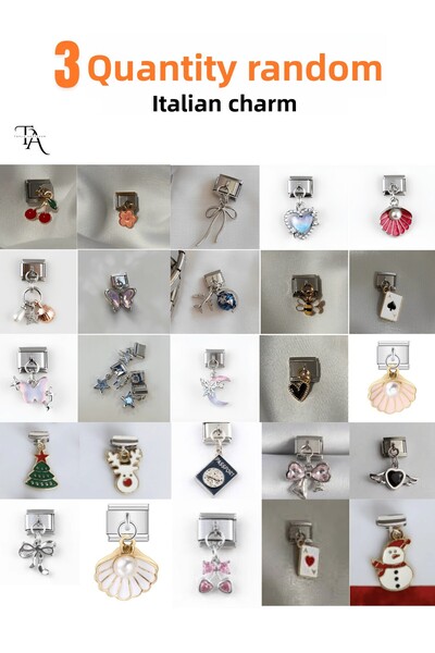 Toplu Aksesuar 3 قطع عشوائية من القوس الزهري وشجرة قلب وحيد القرن مع شكل قطة ...