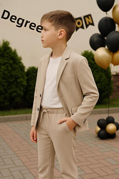 Terry Boy Linen Look Sports Suit with Jacket/ Show /Special Occasion/Graduation Sports Suit