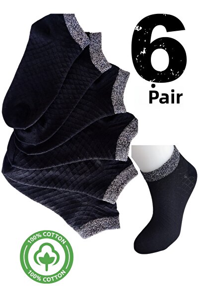 DİLRUBA AVM جوارب نسائية أنيقة عالية الجودة من القطن الممشط باللون الأسود الل...