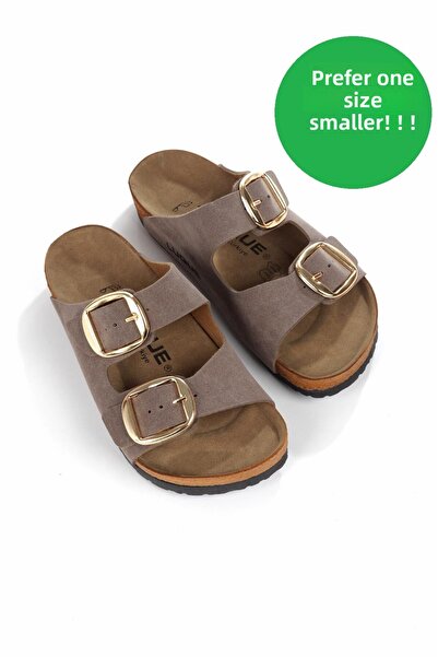 ayselin moda Women's Mink Slippers Orthopedic Slippers Orthopedic Women Slippers Summer Slippers Double Buckle