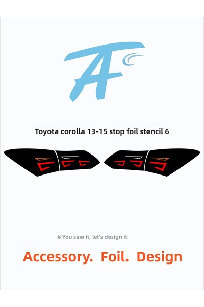 aksesuar folyo tasarım تويوتا كورولا 2013-2015 (بدون LED) توقف فوليو