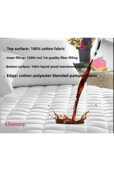 LilaMOON Steppelt, teljesen zárt, folyadékálló, 100% pamut matracvédő matracvédő