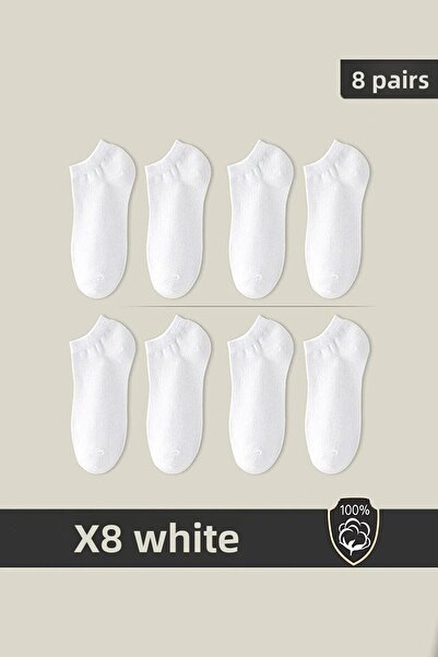 Esinti Unisex Booties Socks 8 Pairs black (8 PAIRS)