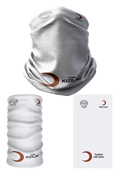 e-Taktik Turkish Red Moon Seamless Tube Neck Collar Buff Baf Mask Beanie Hair...