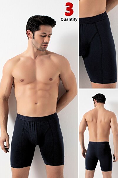 Özlem & Donex مجموعة من 3 بوكسرات ليكرا طويلة الأرجل 2367