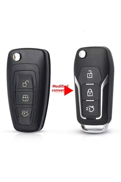 Mavi Keys Ford Focus Fiesta Transit Mondeo Custom Cheie de Control Cu 3 Butoane pentru Conversie