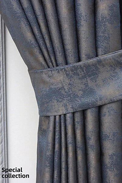 Emes ستارة خلفية باللون الأزرق الداكن، مجموعة خاصة من الطيات ذات النمط الملكي...