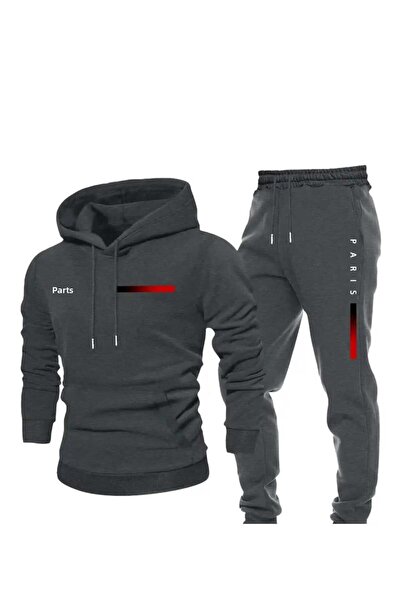 ALİ.COM Νέα σεζόν με κουκούλα Σετ φούτερ-φούτερ και παντελόνι