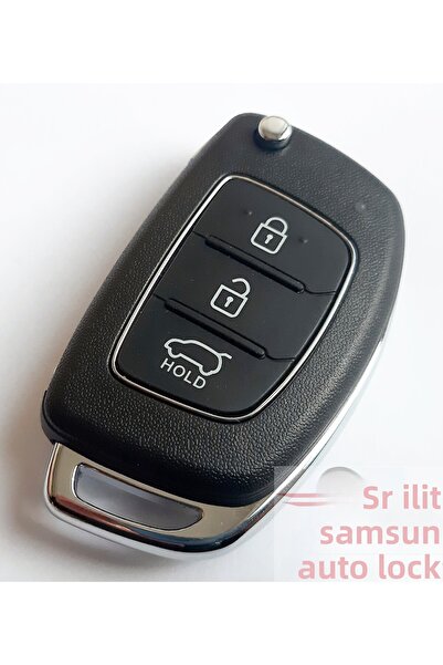skilit samsun oto kilit لشركة هيونداي أكسنت الأزرق I20 I30 Switchblade السيارات مفتاح التحكم تحتوي على 3 مفاتيح الشعار المعدني الأصلي